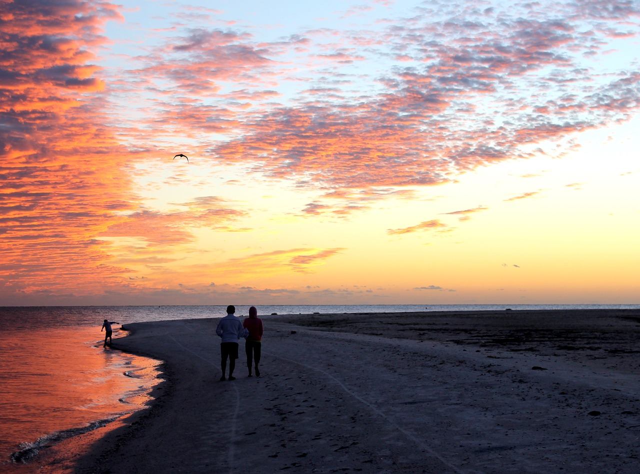 sunset fort meyers free photo