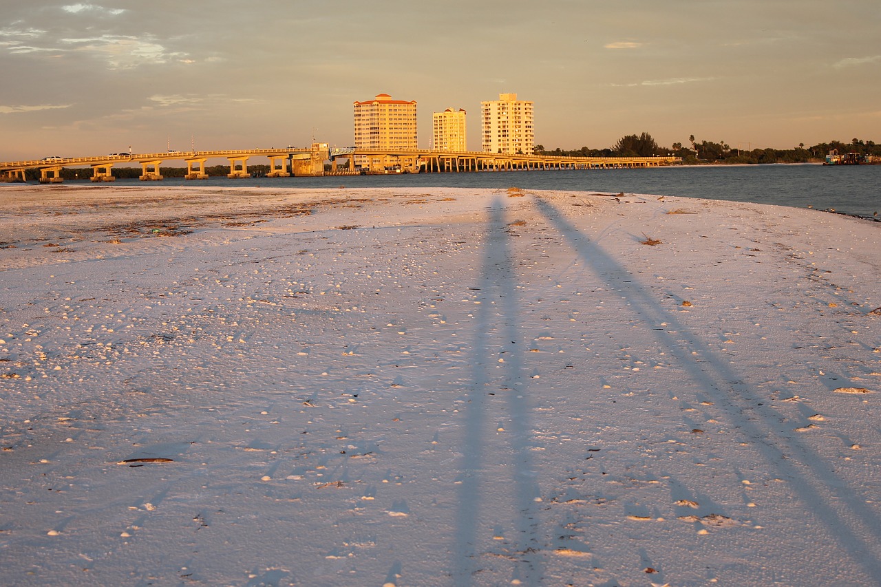 sunset fort meyers free photo