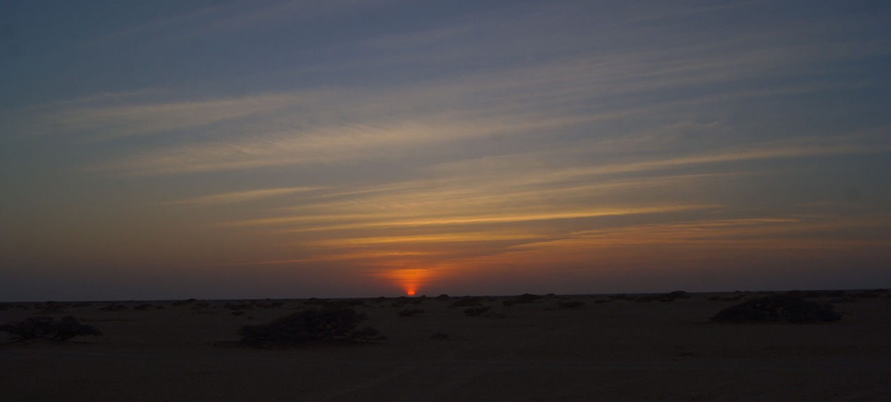 sunset arabian middle east free photo