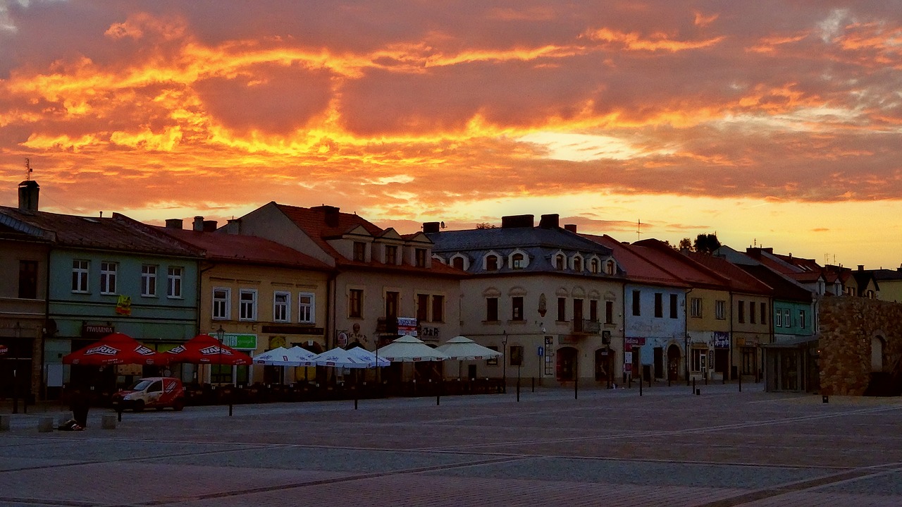 sunset landscape sky free photo