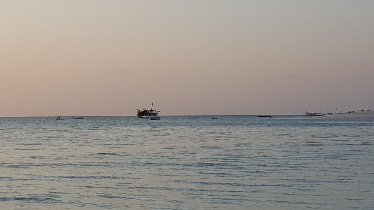 sunset zanzibar tanzania free photo