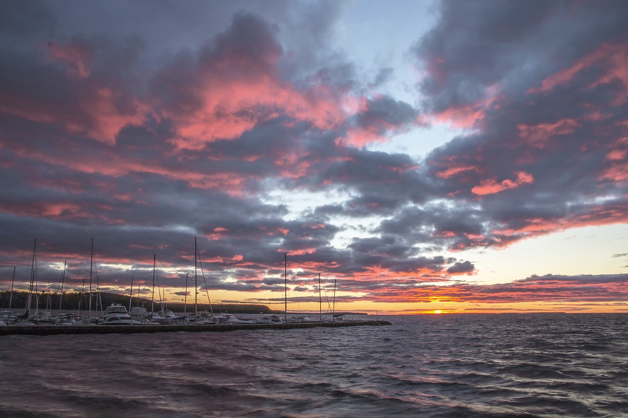 sunset dramatic nature free photo