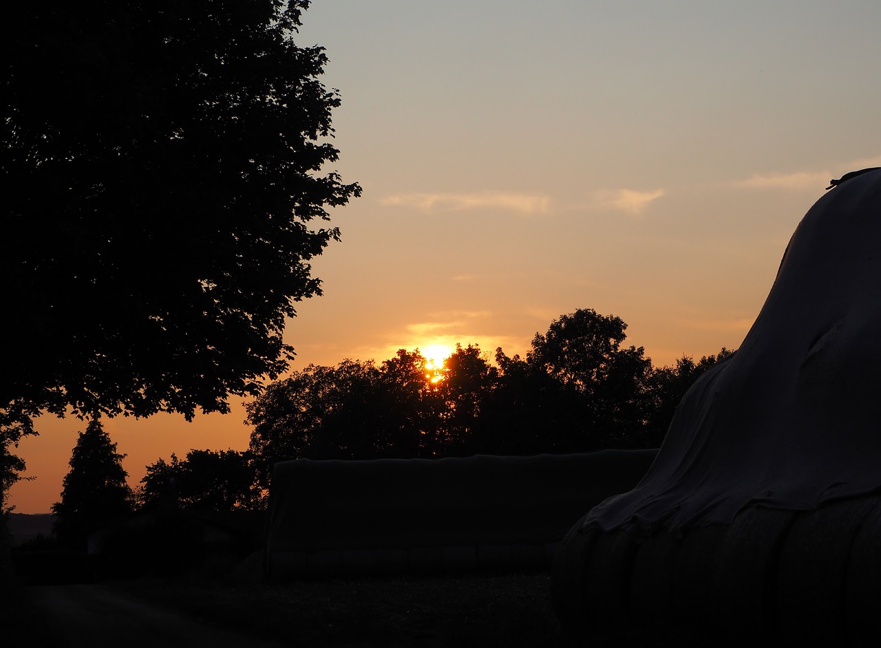 sunset landscape twilight free photo