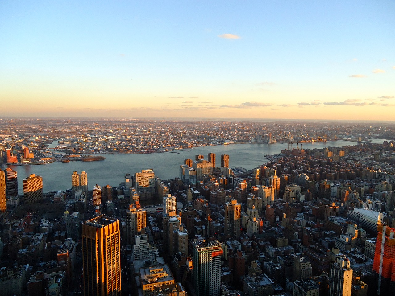 sunset new york cbd free photo