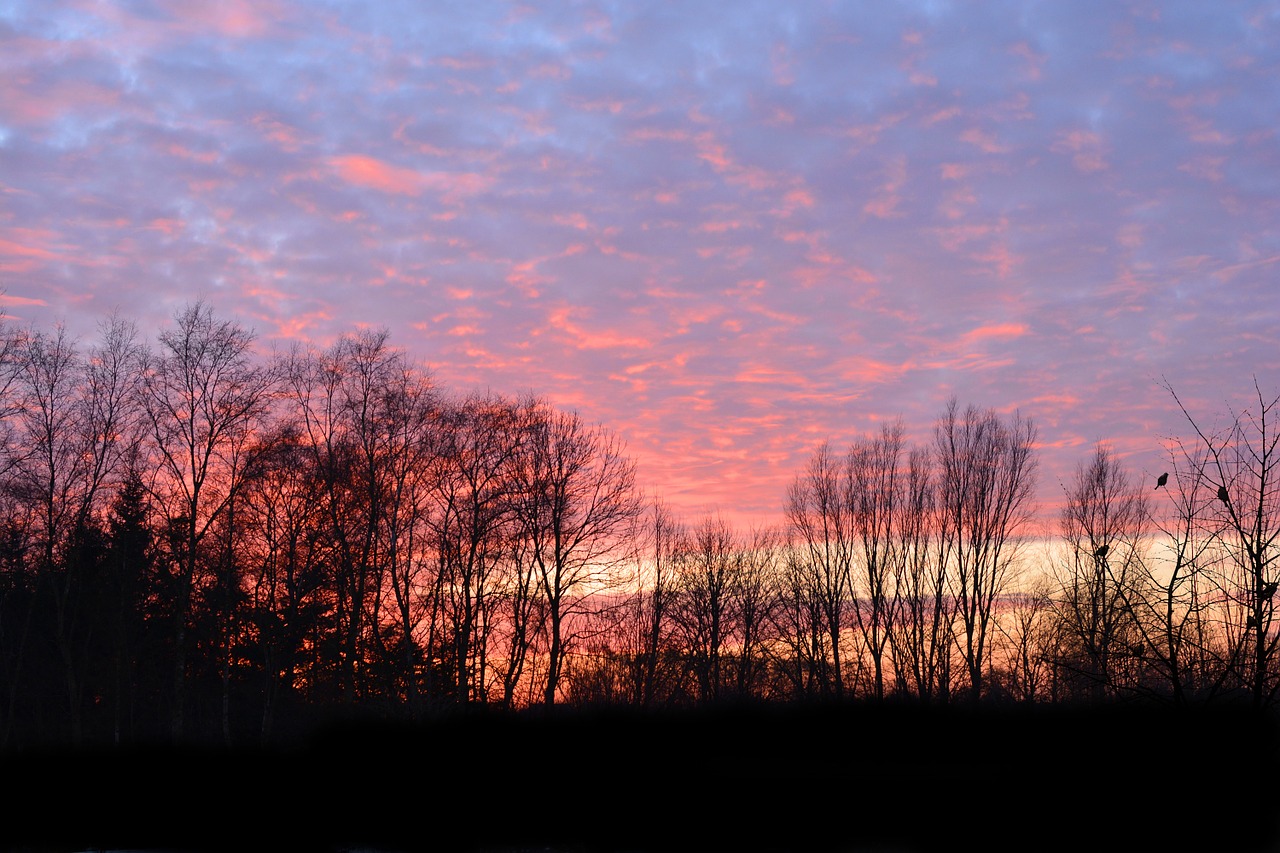 sunset afterglow evening sky free photo