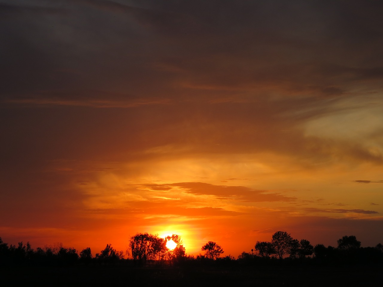 sunset hungary nature free photo