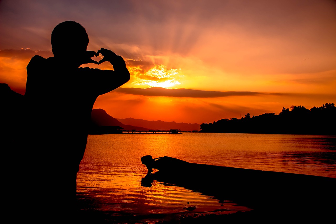 sunset reservoir jatiluhur free photo