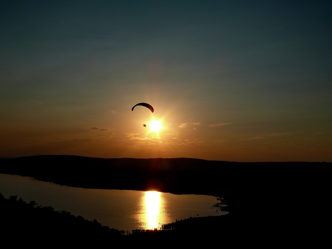 sunset tihany lookout tower free photo