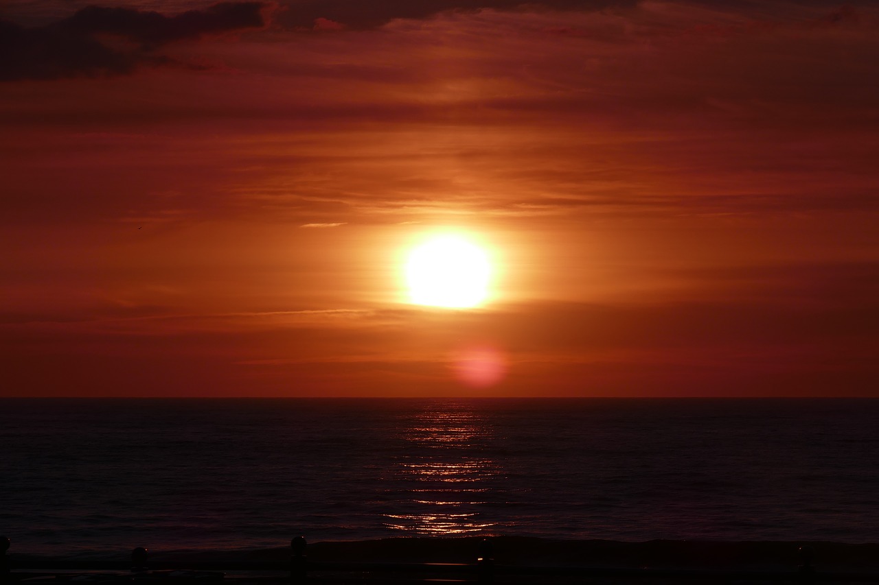 sunset baltic sea abendstimmung free photo