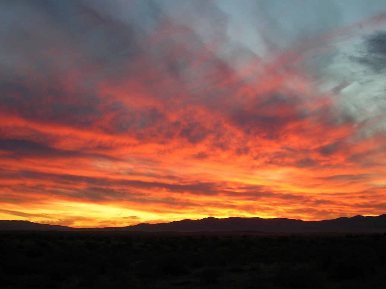 sunset mountains bright free photo