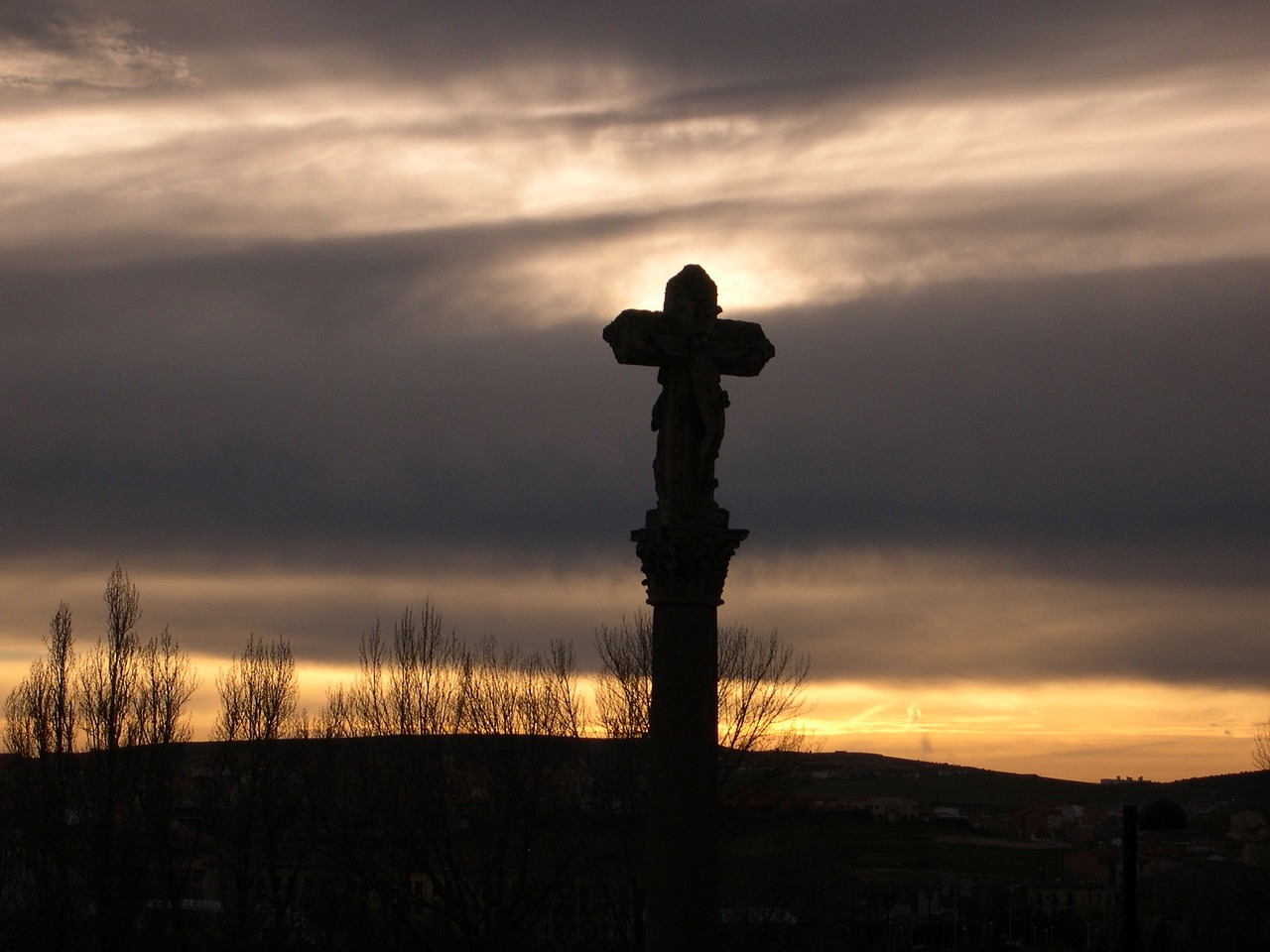 sunset christian clouds free photo