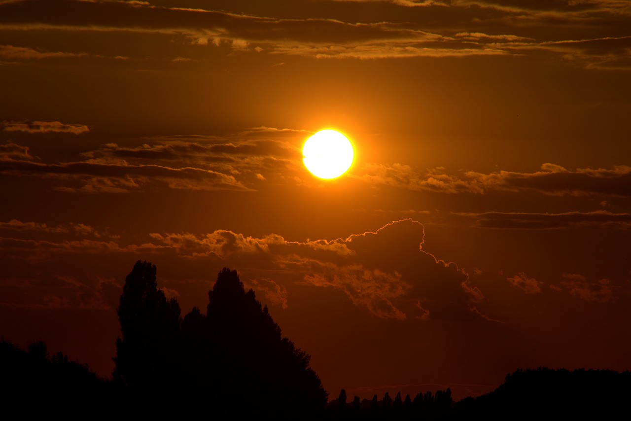 sunset sky cloud free photo