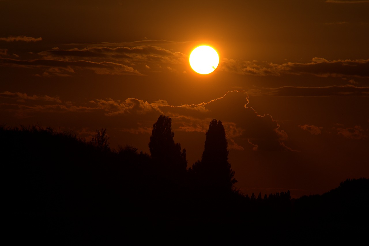 sunset sky cloud free photo