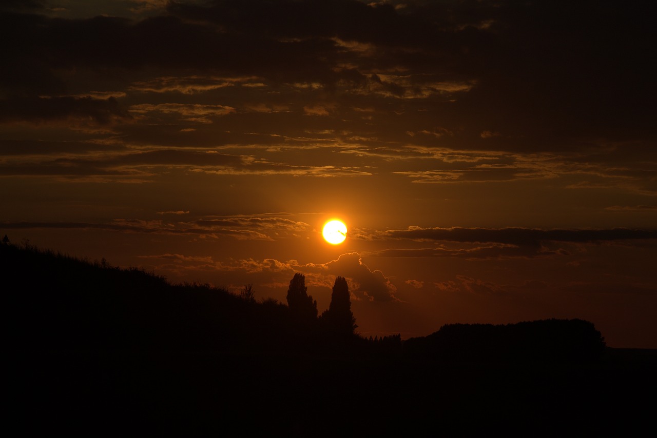 sunset sky cloud free photo