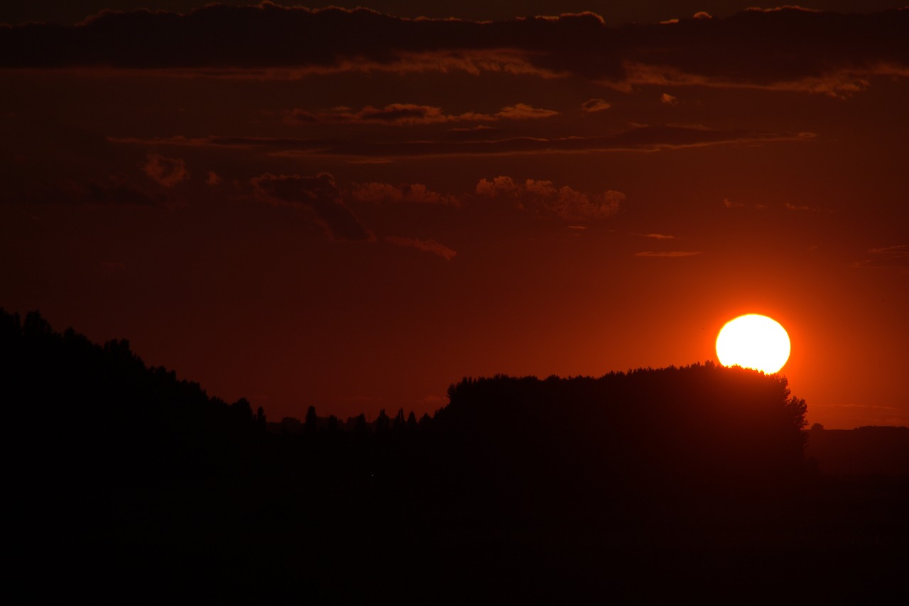 sunset sky cloud free photo