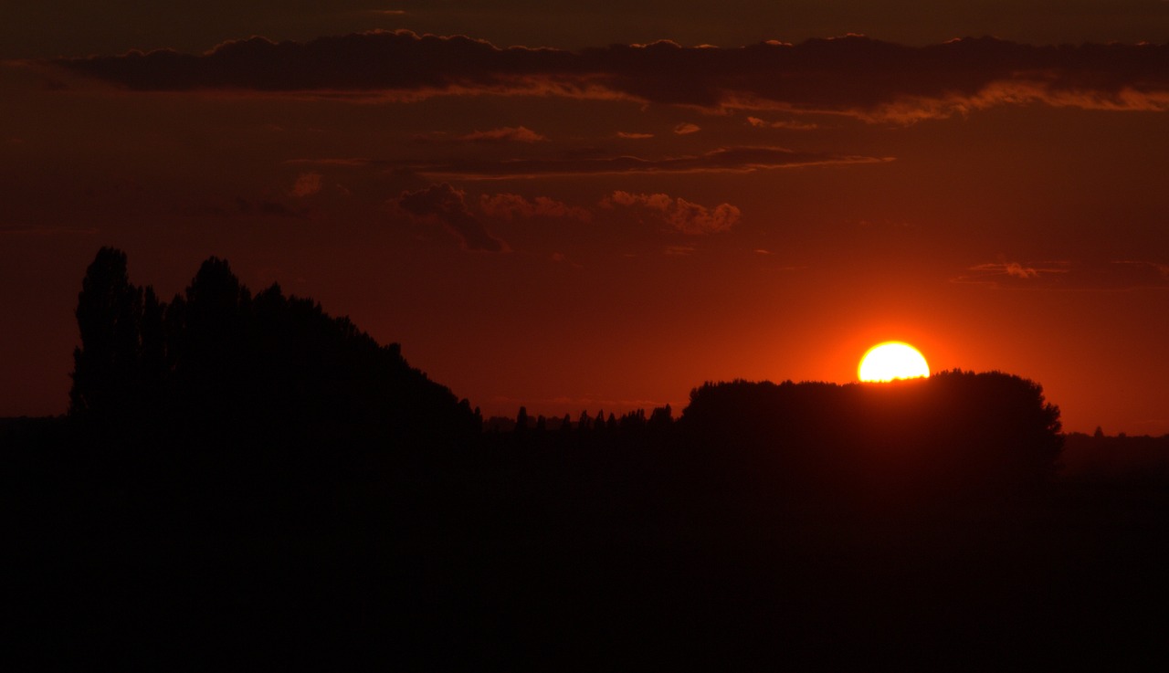 sunset sky cloud free photo