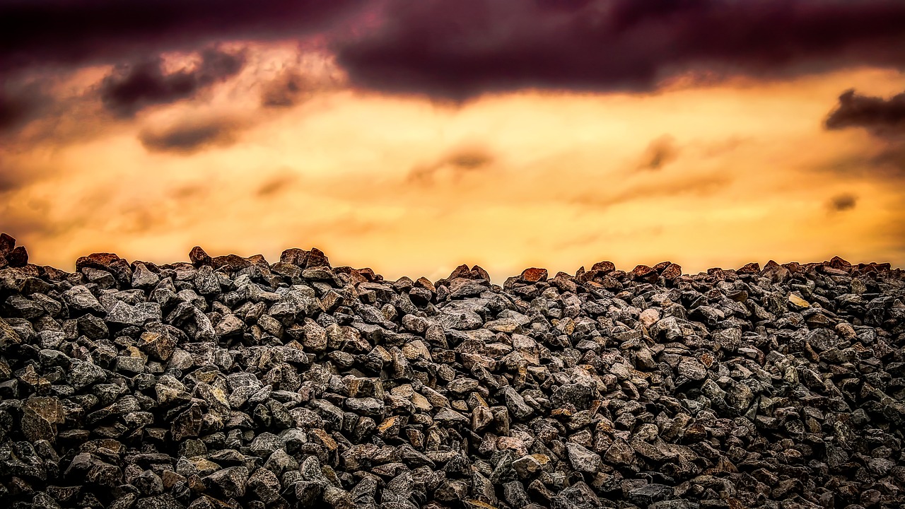 sunset rocks landscape free photo