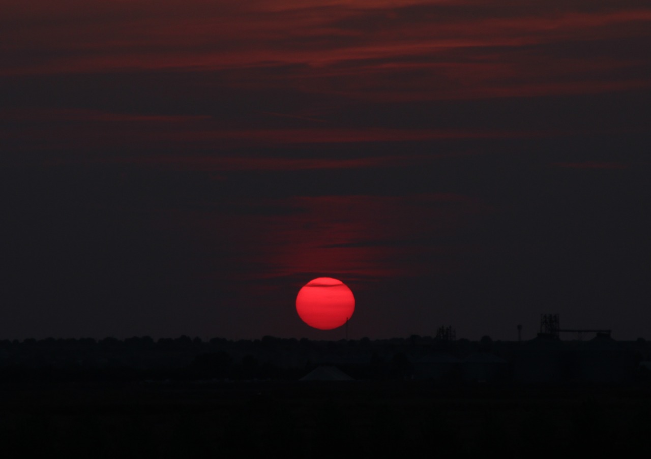 sunset sky cloud free photo