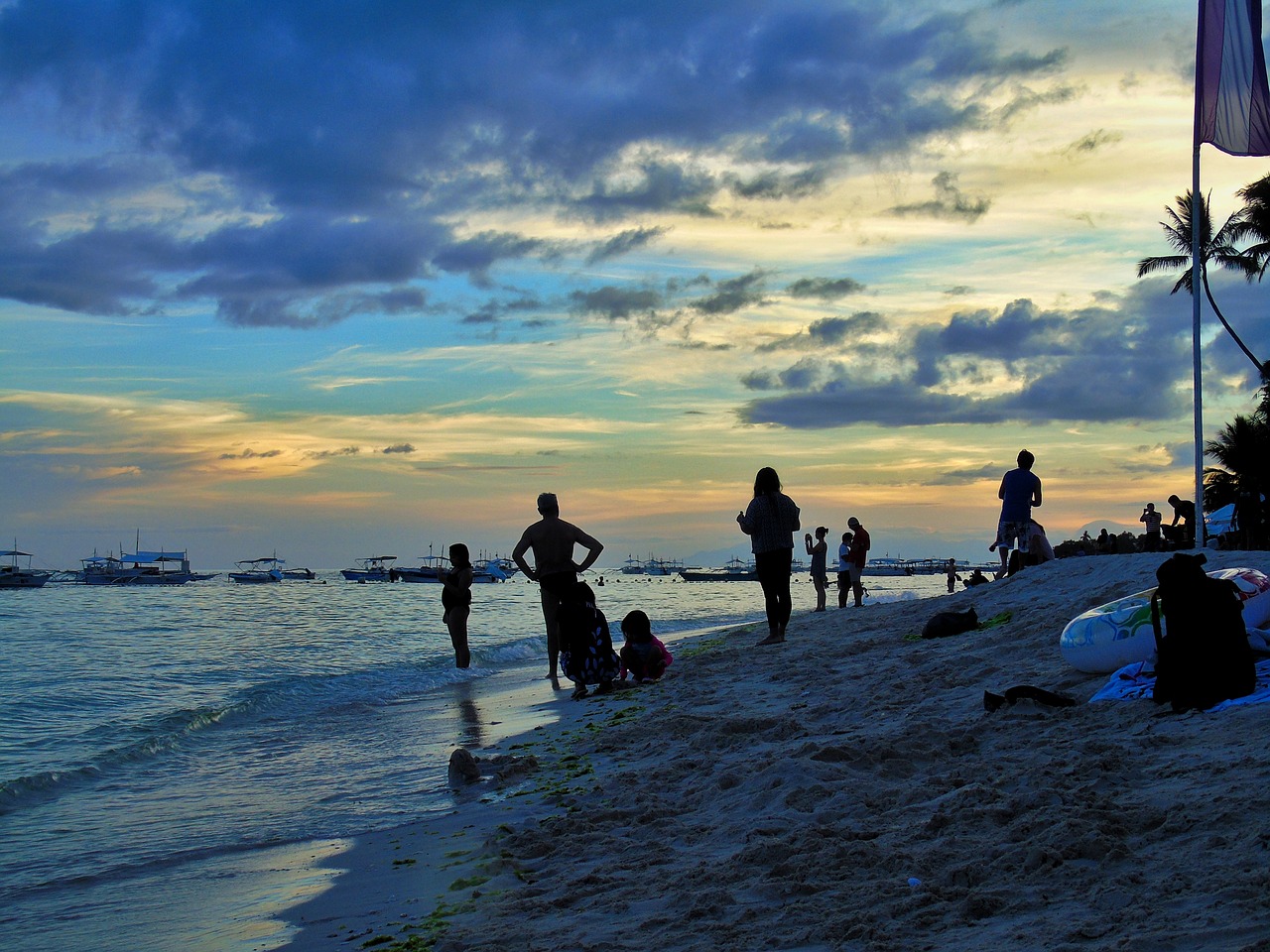 sunset bohol panglao resort free photo