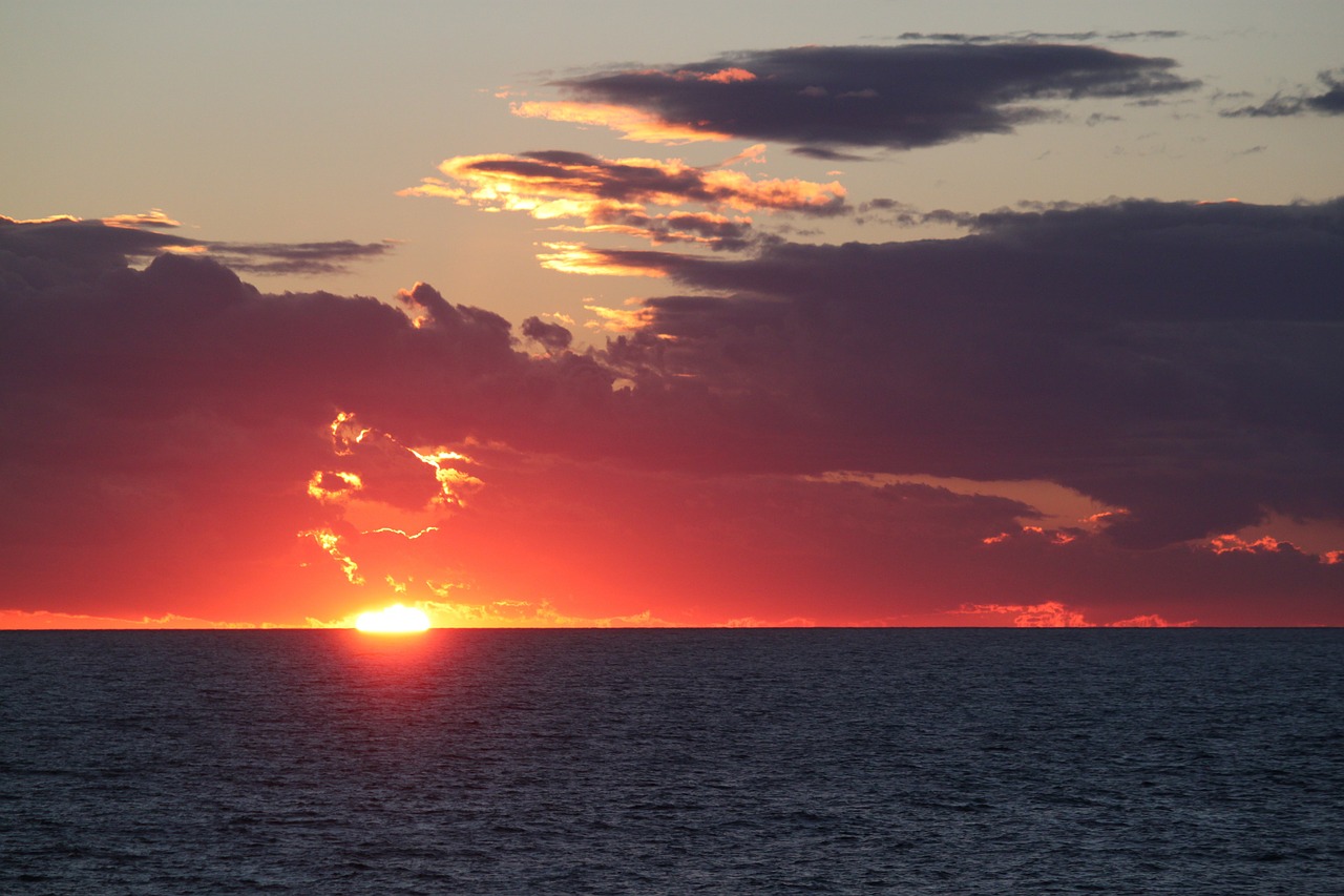 sunset afterglow evening sky free photo