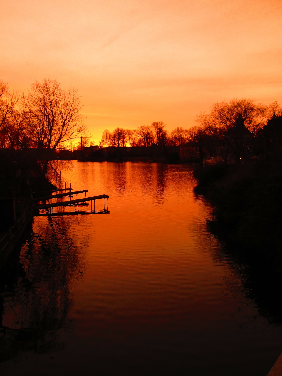 sunset köpenick afterglow free photo