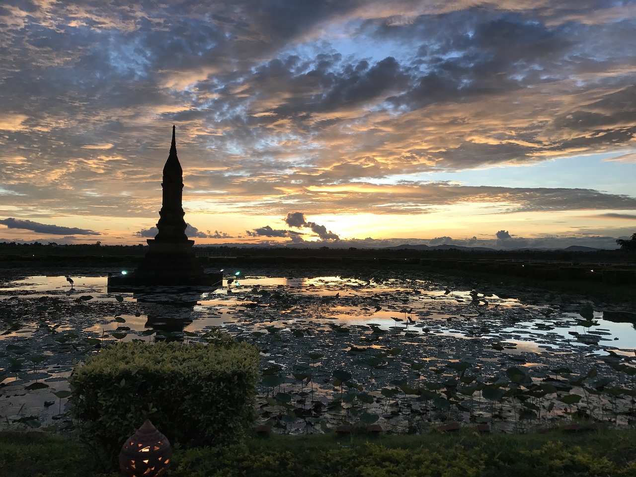 sunset skyline landmark free photo