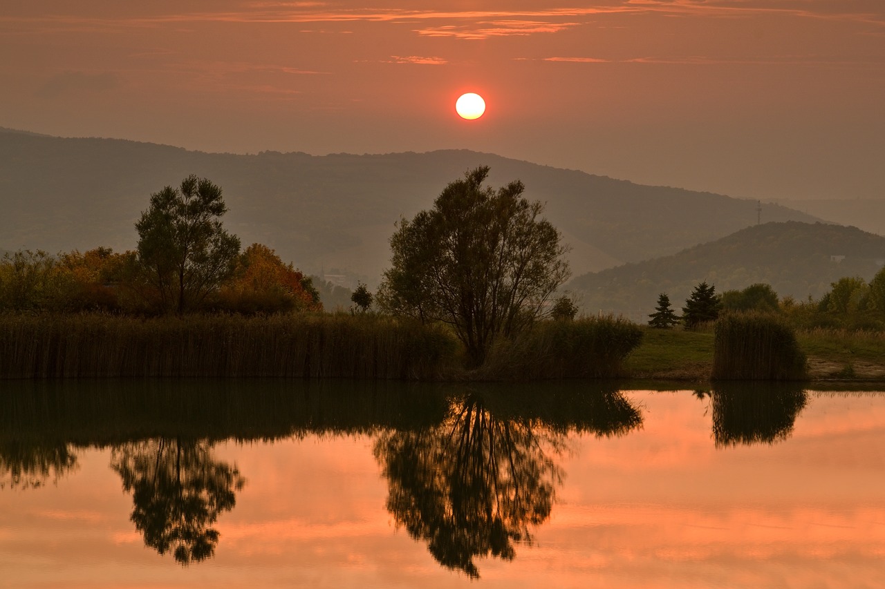 sunset autumn evening free photo