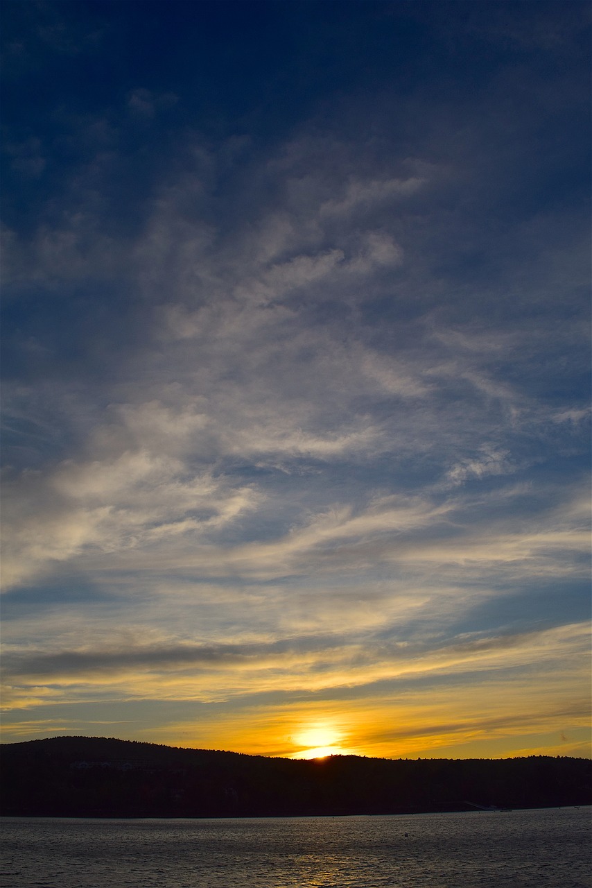 sunset shore ocean free photo