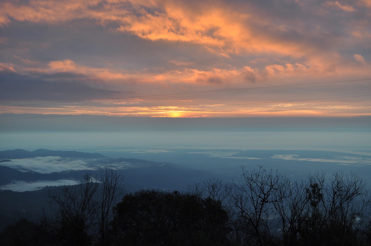 sunset sky andes free photo