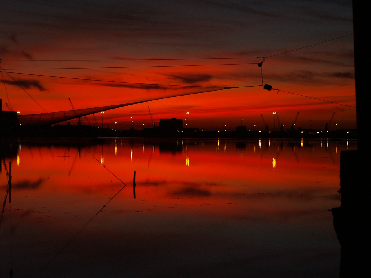 sunset skyline backlight free photo