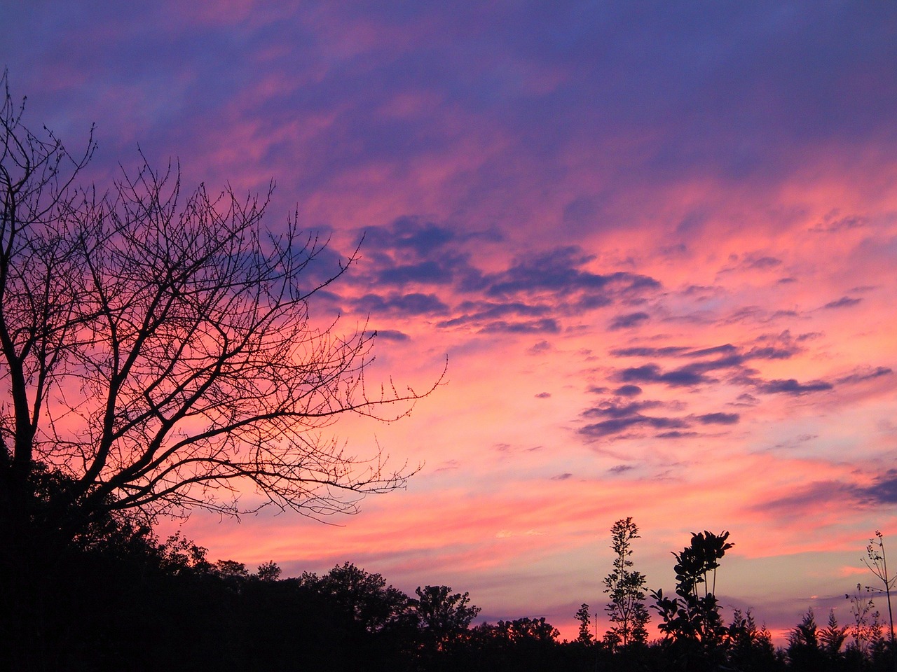 sunset mood clouds free photo