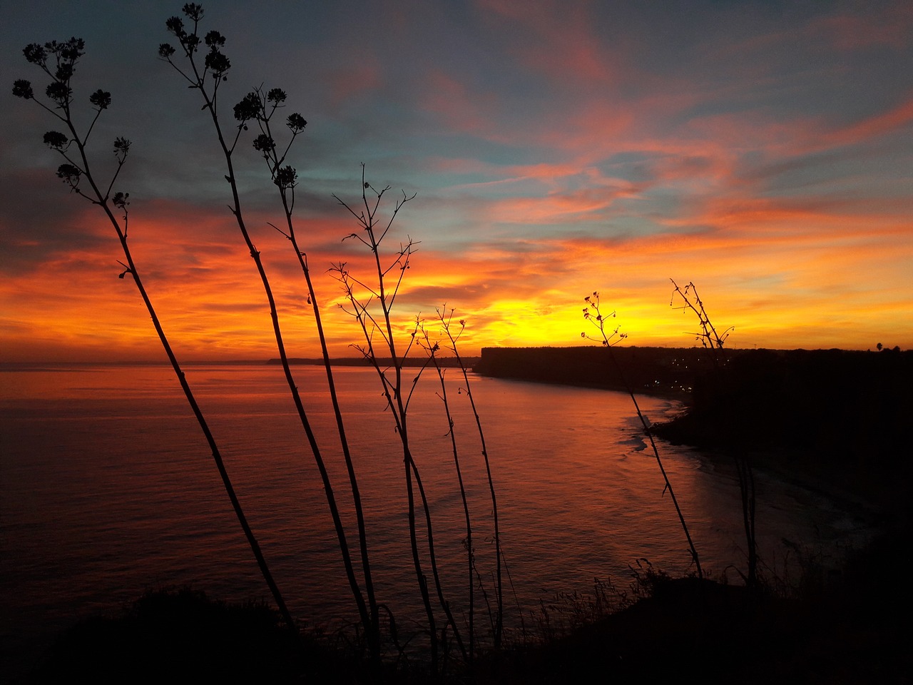 sunset algarve shadow free photo