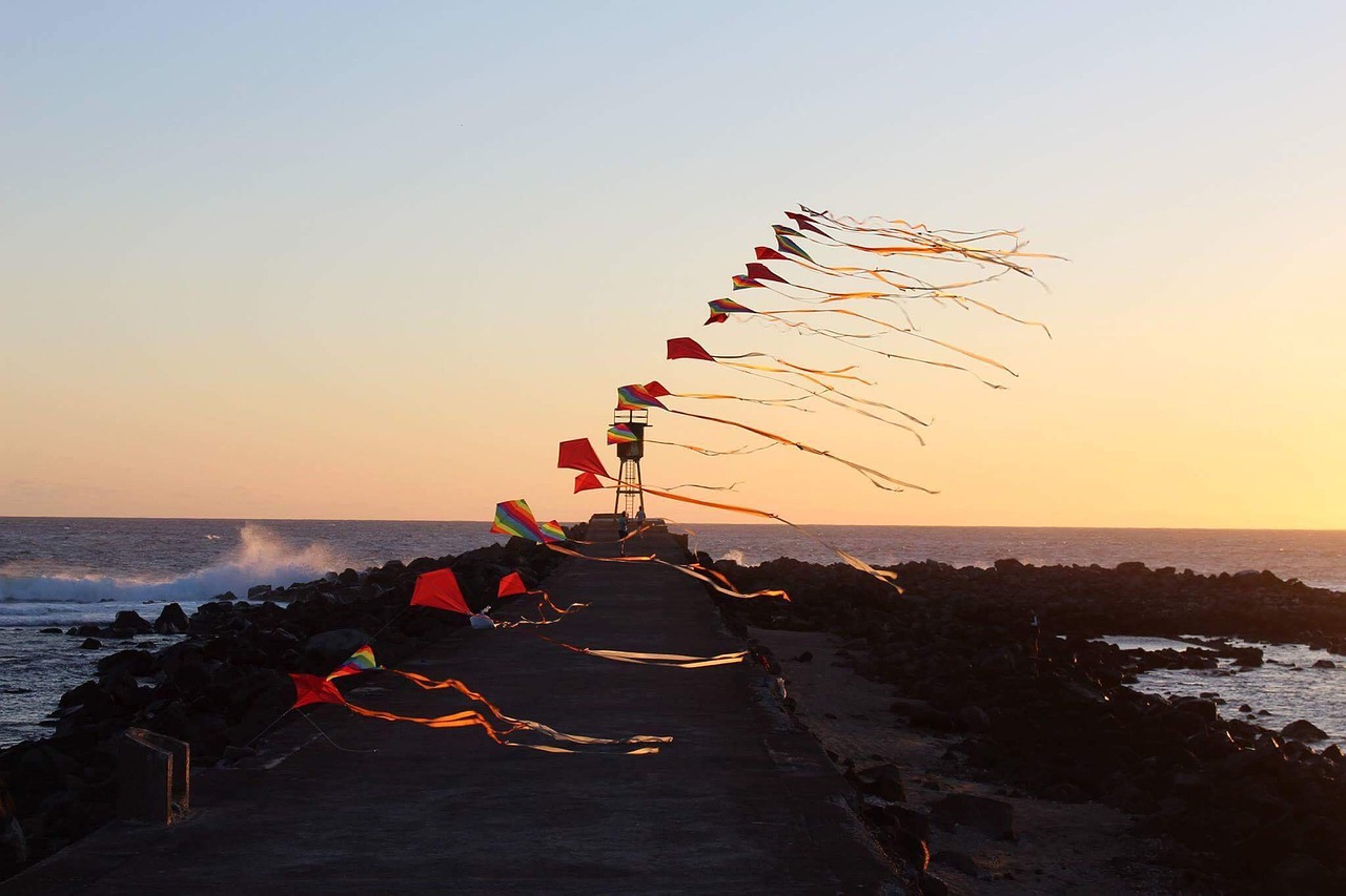 sunset reunion island saint-pierre free photo