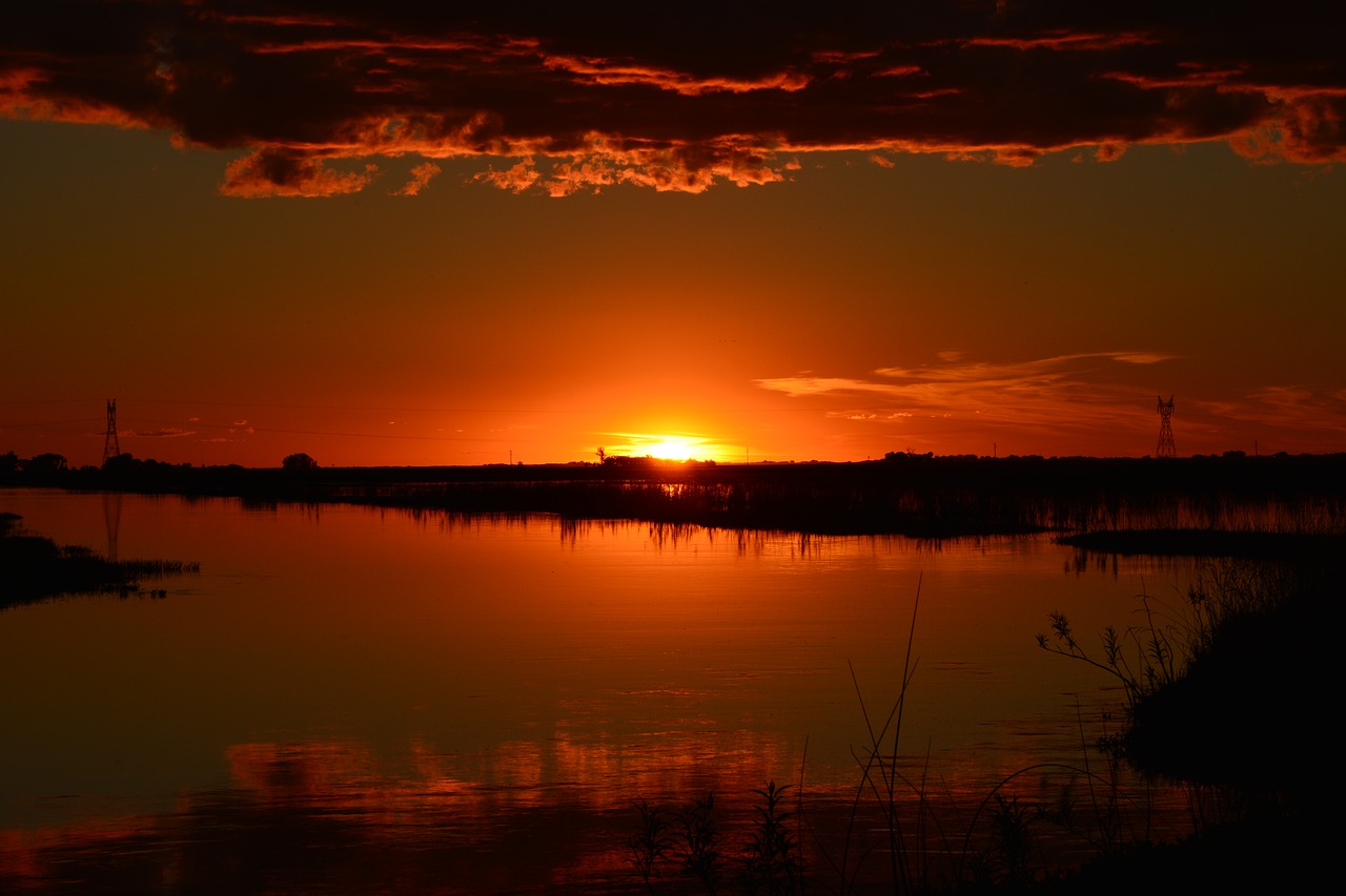 sunset setting sun sun free photo