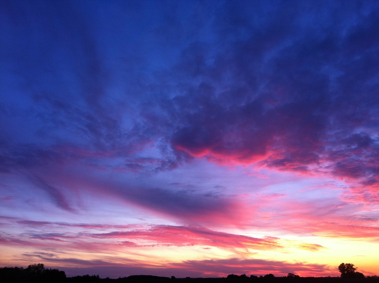 sunset cloud sky free photo