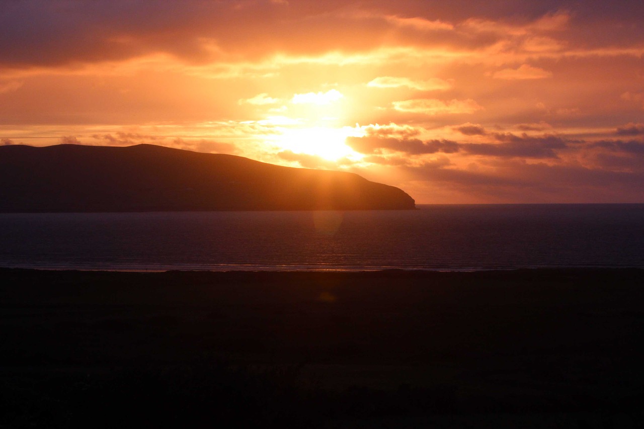 sunset ireland dingle free photo