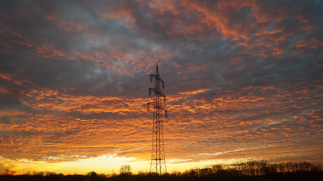 sunset sun clouds free photo