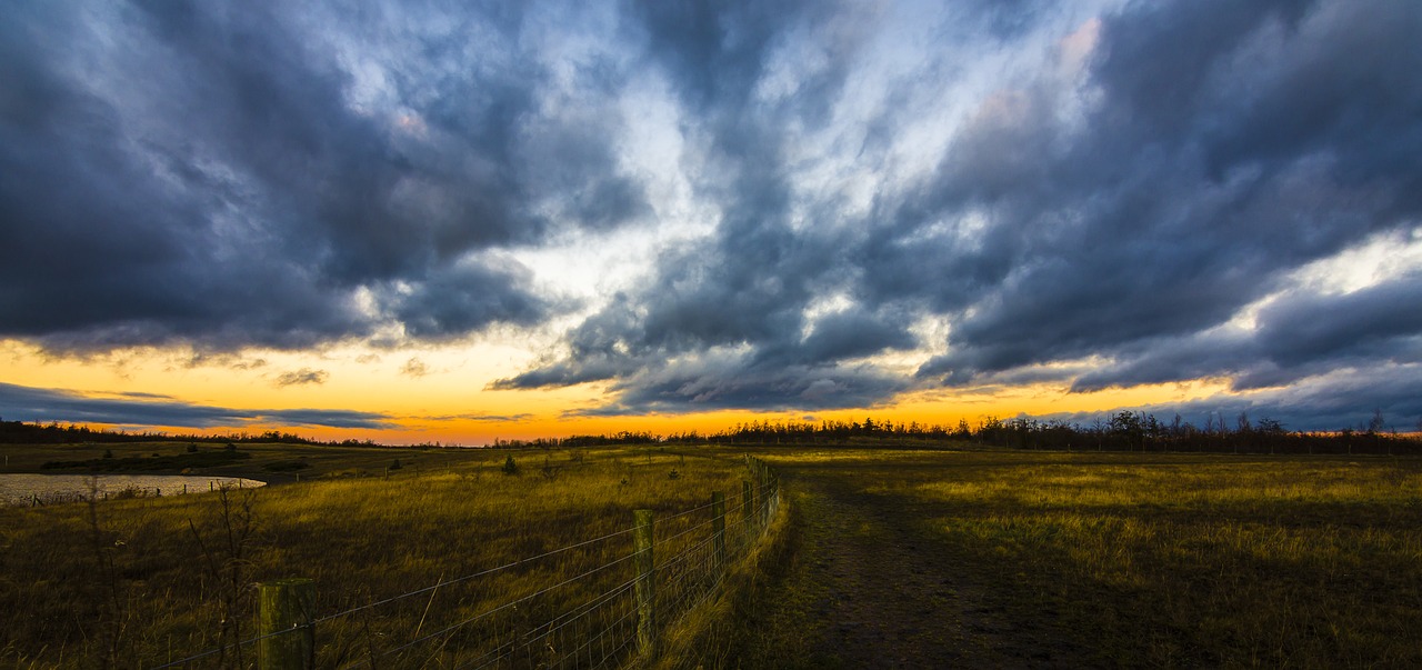 sunset mining industrial free photo