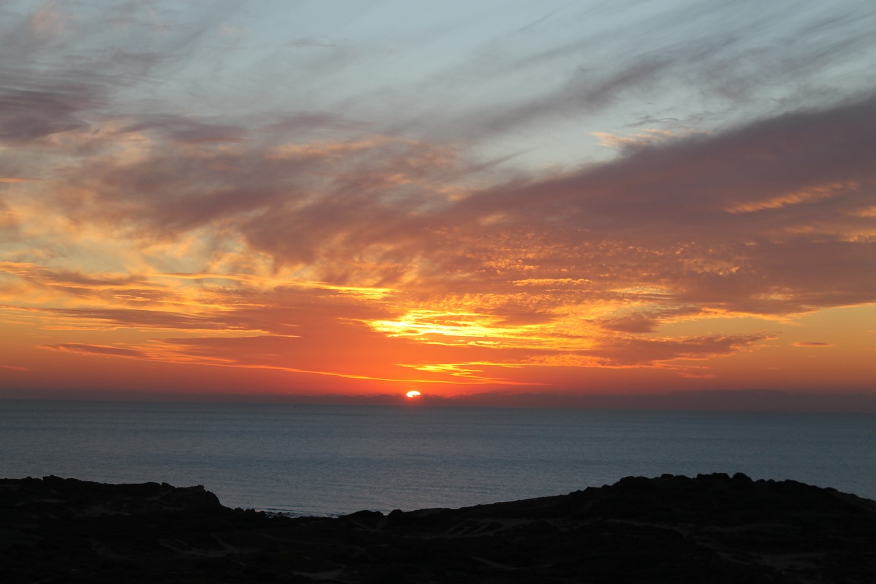 sunset sky evening free photo