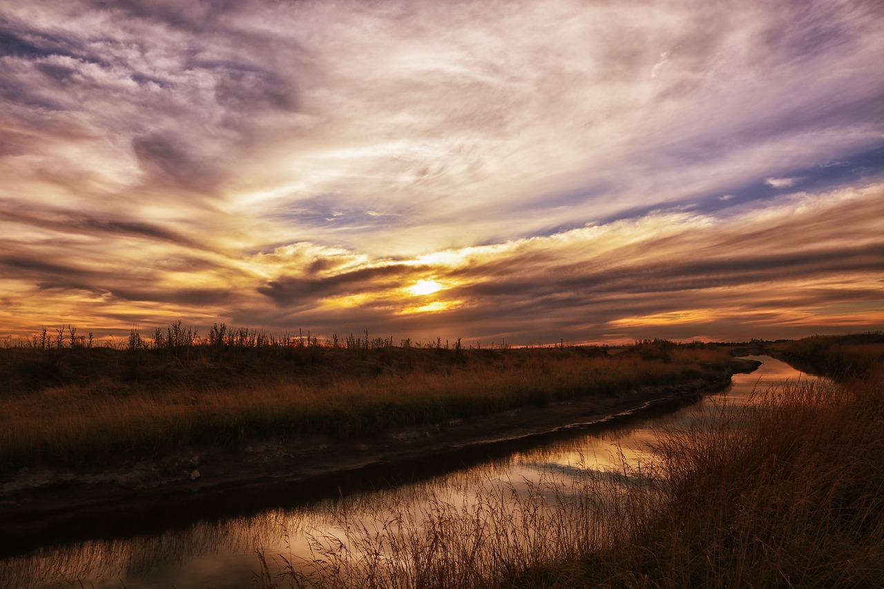 sunset landscape sky free photo