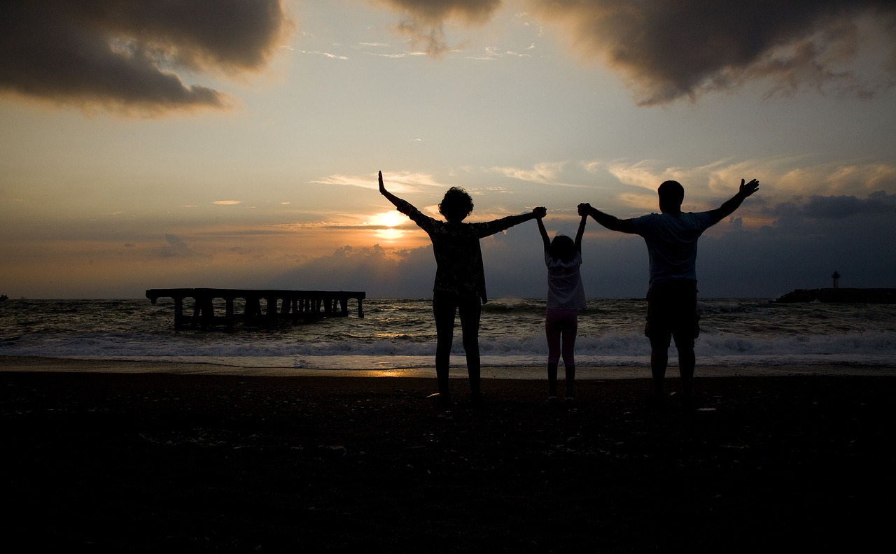 sunset marine beach free photo