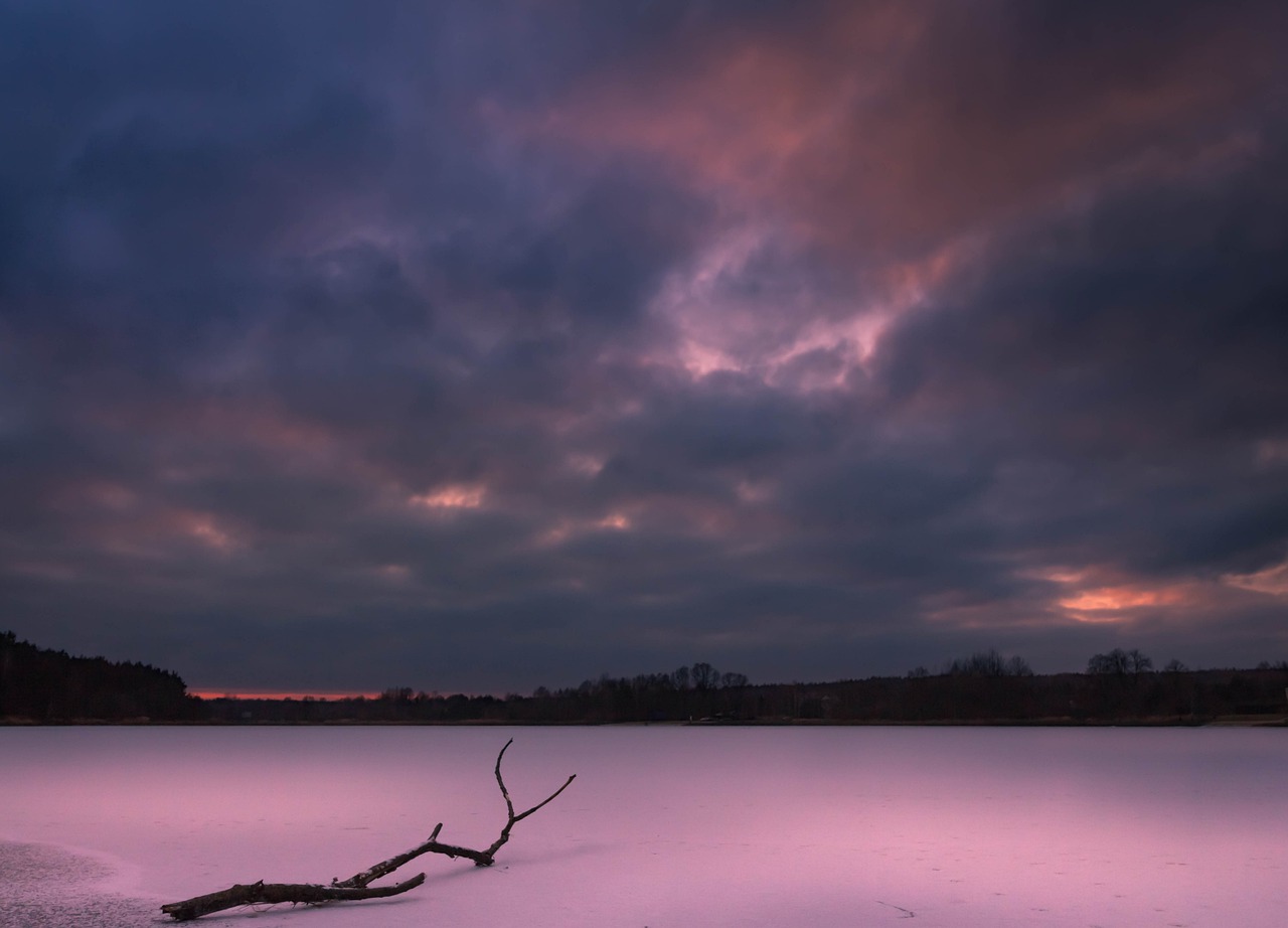 sunset clouds sky free photo