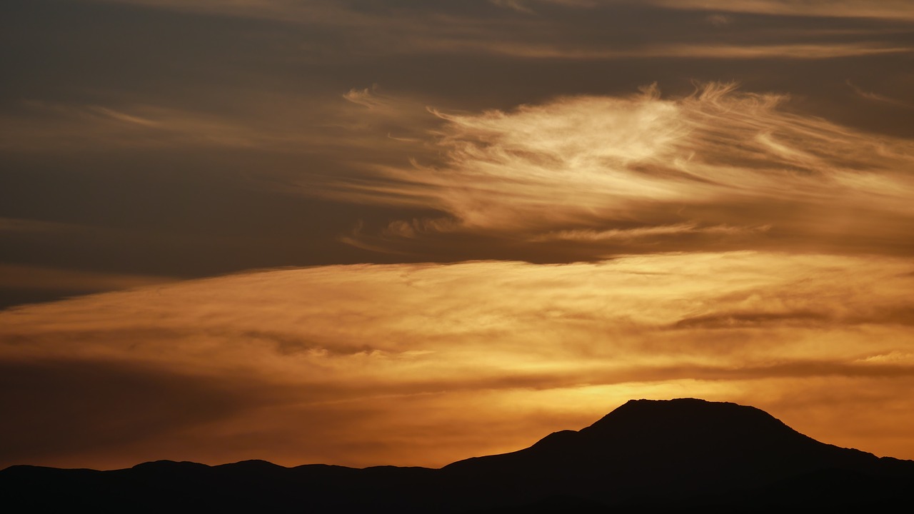 sunset nature panorama free photo