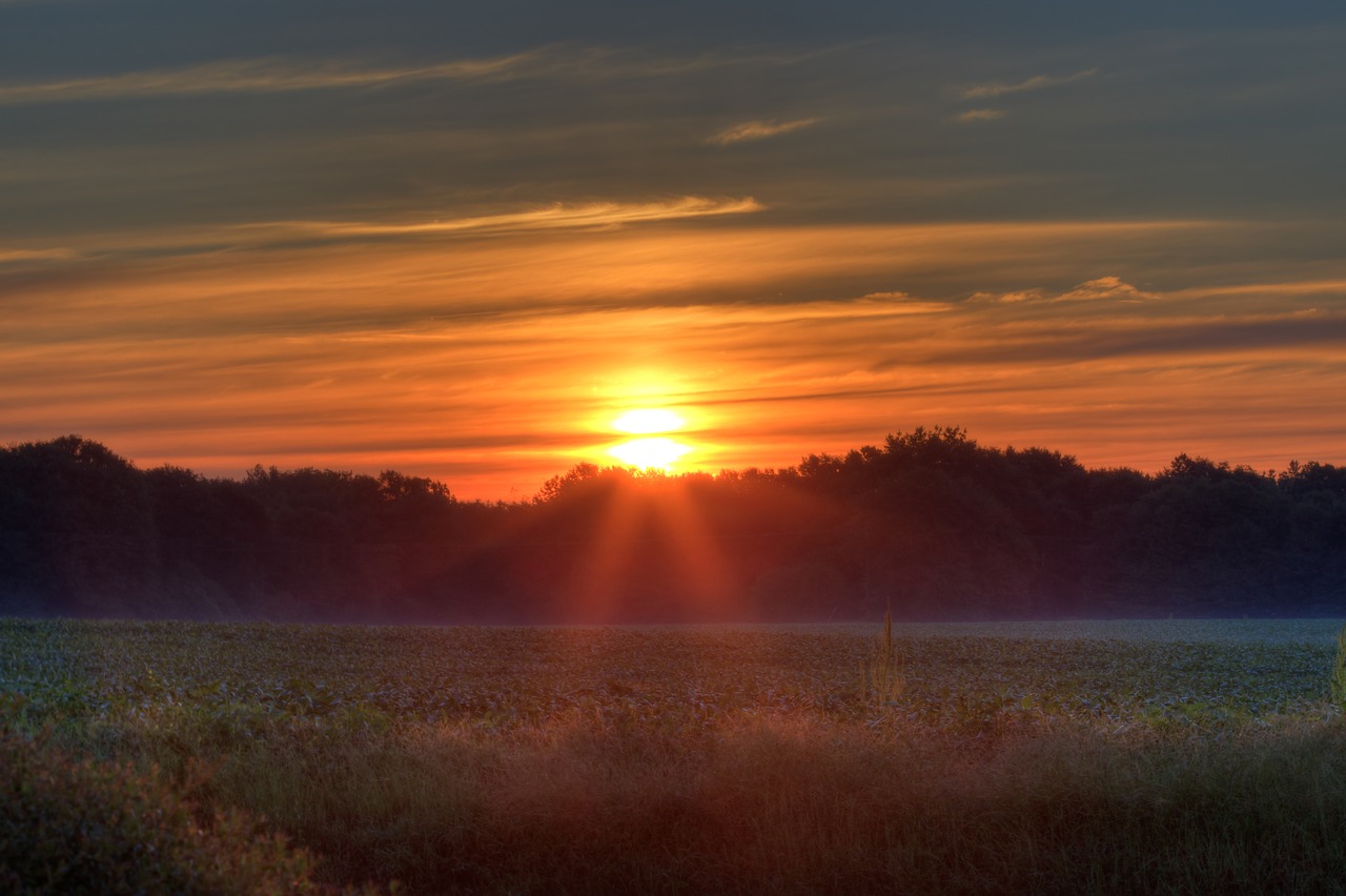 sunset dawn dusk free photo