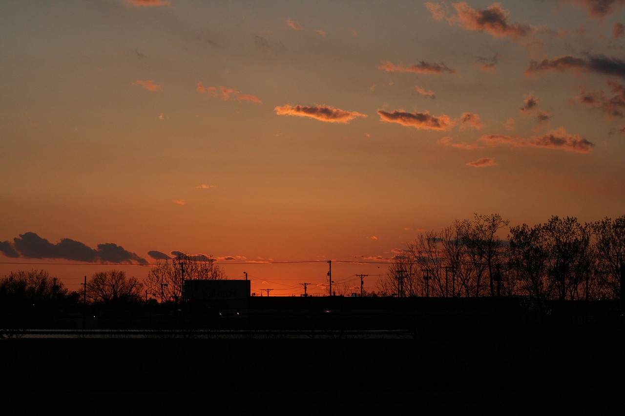 sunset dawn evening free photo