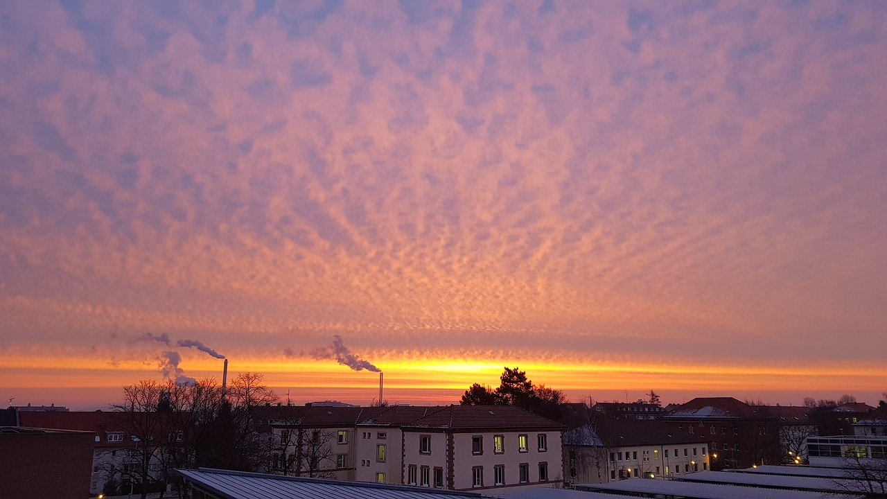 sunset panorama dawn free photo