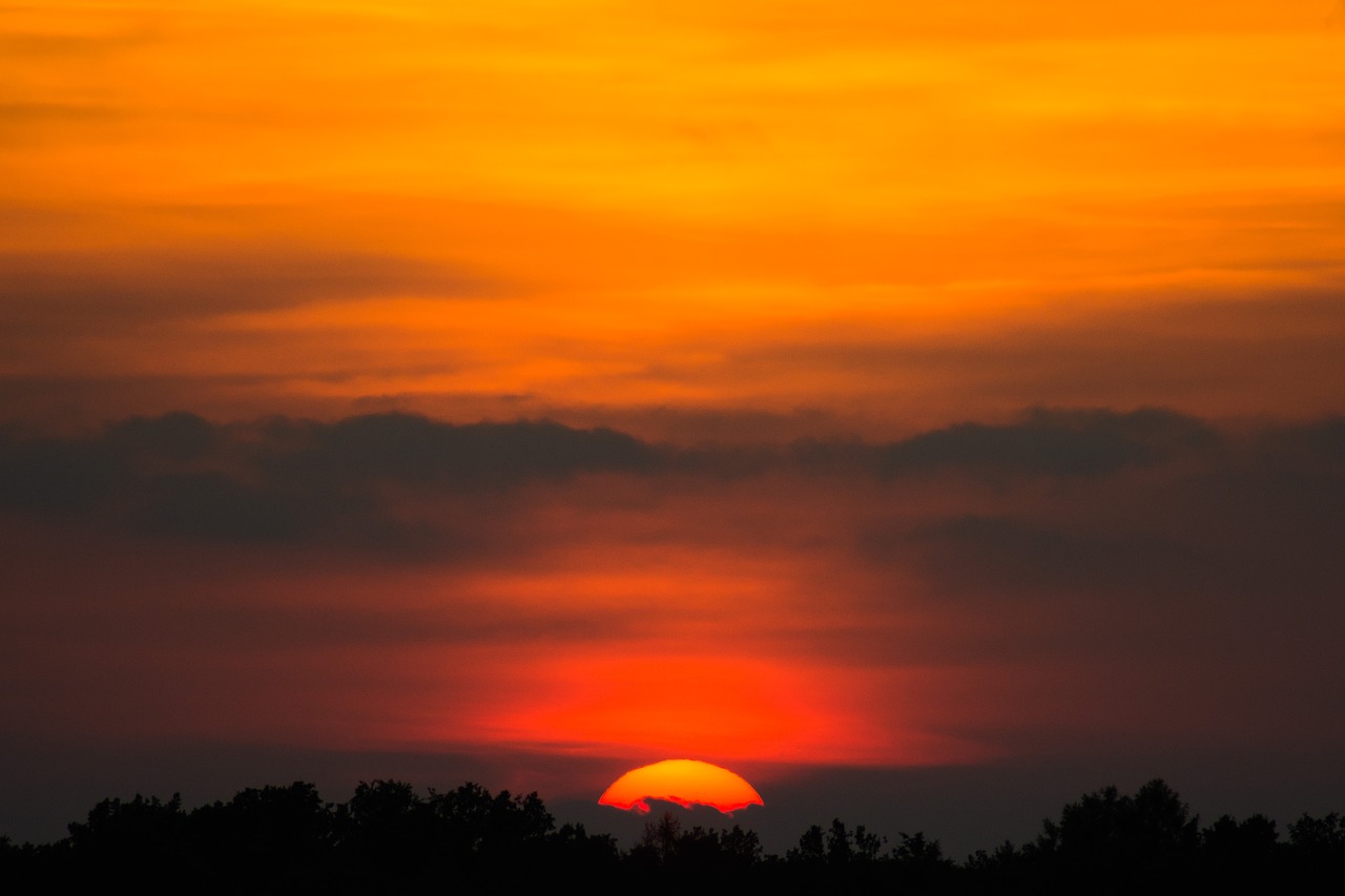 sunset sky summer free photo