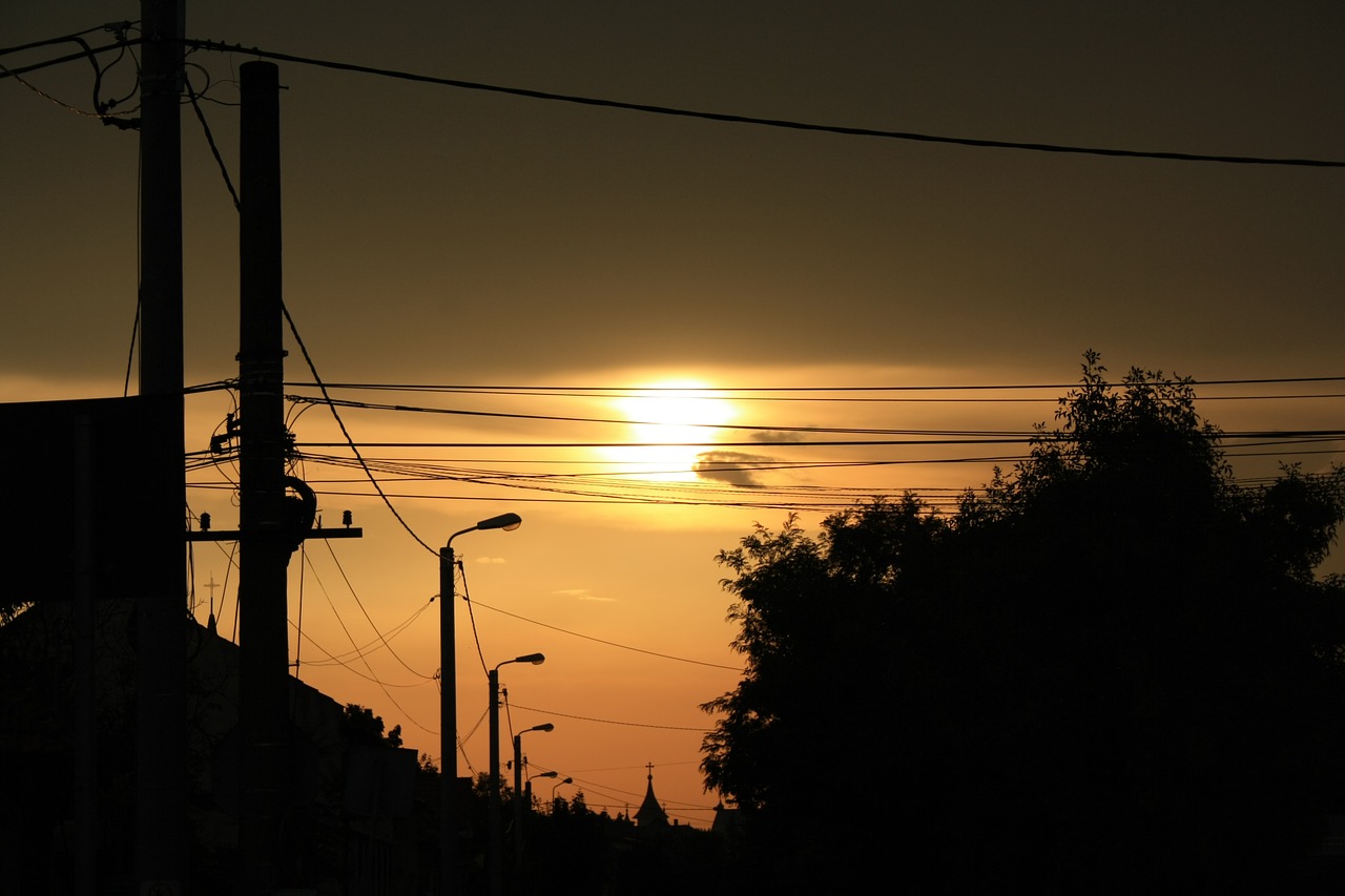 sunset silhouette dawn free photo