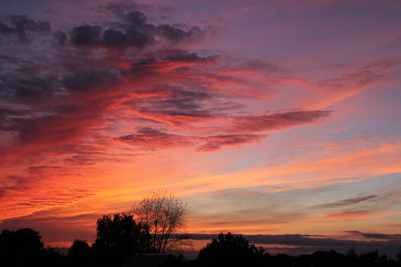 sunset nature twilight free photo