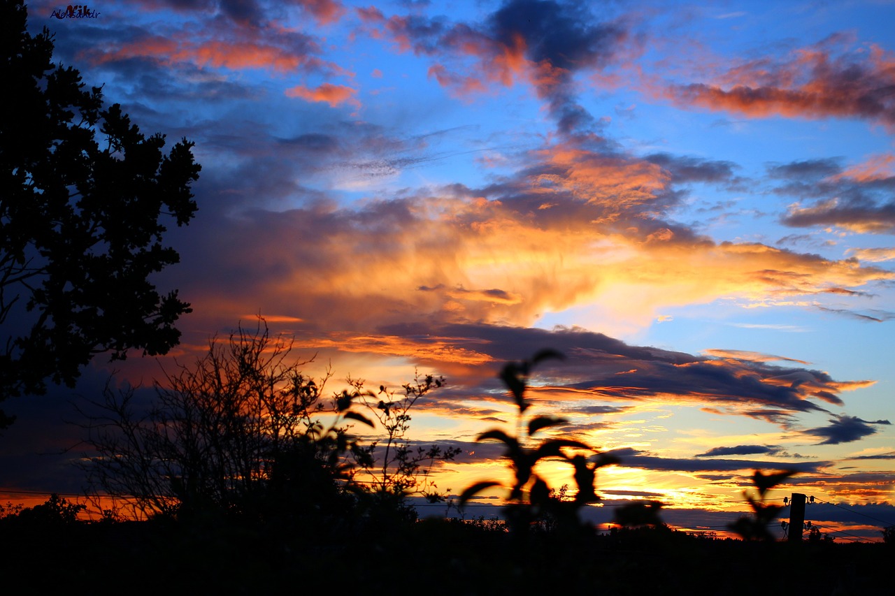 sunset panoramic twilight free photo